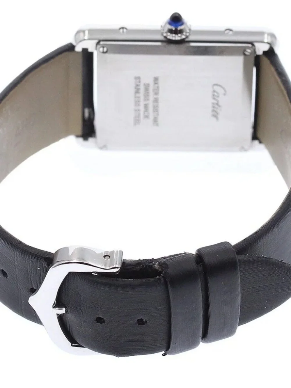 CARTIER tank mast LM W4TA0017 Diamond Bezel Silver Dial Quartz Boy's_966431